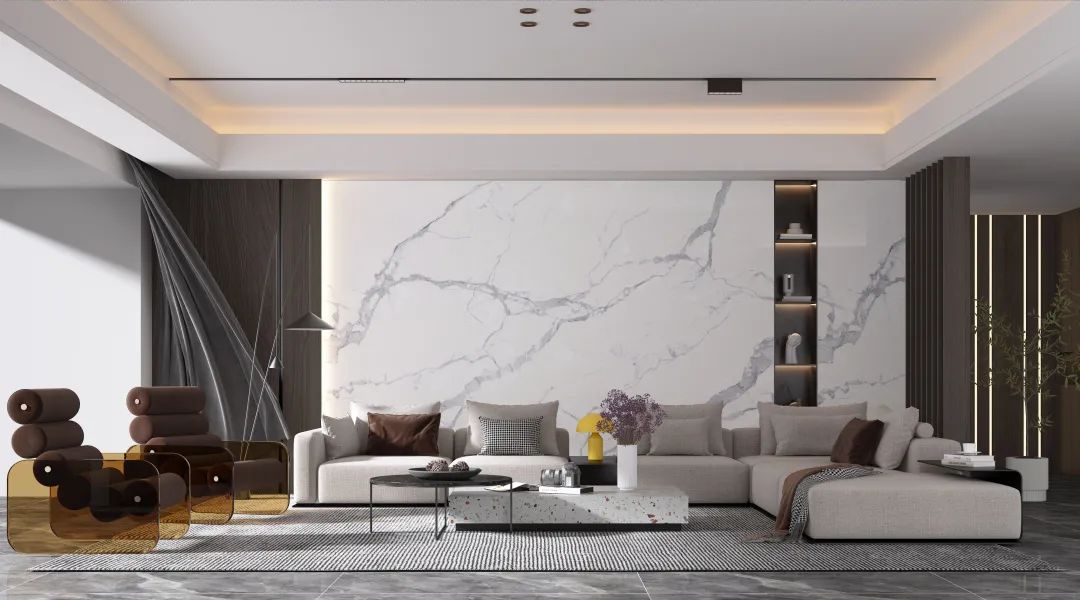 DESIGN| 百搭巖板，讓你的客廳既時尚又大氣
